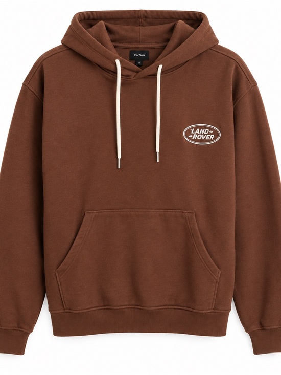 PacSun Other - Land-Rover PacSun Men's Brown Pullover Hoodie with White Drawstrings M
